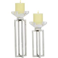 Metal Candlesticks Litton Lane Glam Candlestick 13" 2pcs