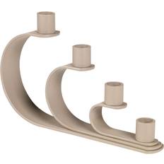Broste Copenhagen Nami Taupe Candlestick 16cm