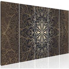 Inredningsdetaljer Arkiio Brown Mandala 225x90 Tavla