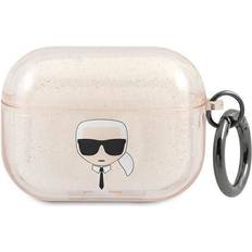 Karl Lagerfeld Case KLAPUKHGD Apple AirPods Pro cover gold/gold Glitter`s Head