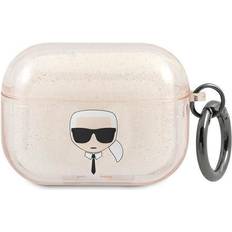 Karl Lagerfeld Karl's Head Silicone Glitter Case Apple AirPods Pro