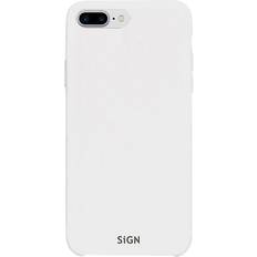 SiGN Liquid Silicone iPhone 7 & 8 Plus- White silikonecover fra