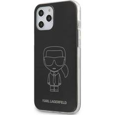 Iphone 12 sort Karl Lagerfeld iPhone 12/iPhone 12 Pro Cover Iconic Outline Sort