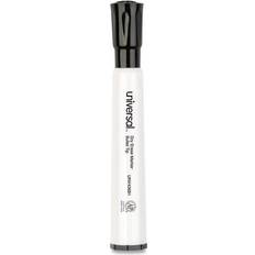 Universal Dry Erase Marker, Bullet Tip, Black, Dozen