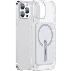 Baseus Magnetic Phone Case with a Bracket for iPhone 13 Pro Cell Phone Clear