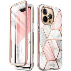 Mobile Phone Cases Supcase i-Blason Cosmo Series Case for iPhone 13 Pro Max 6.7 Inch (2021 Release) Slim Full-Body Stylish Protective Case with Built-in Screen Protector (Marble)