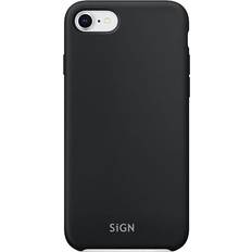 SiGN Liquid Silicone Case för iPhone 7 & 8/SE 2020/SE 2022 Svart