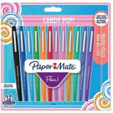 Paper Mate Papermate Flair Candy Pop, Lukket gelepen, Flerfarvet, Flerfarvet, Plast, Mellem, Rund