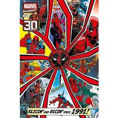 Close Up Deadpool Shattered Unisex flerfärgad Poster