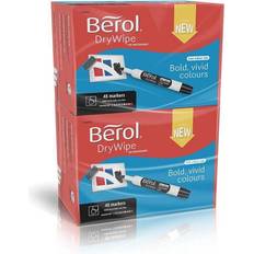 Berol Dry Wipe Whiteboard Markers: Bullet Tip Assorted Inks/96-Pack