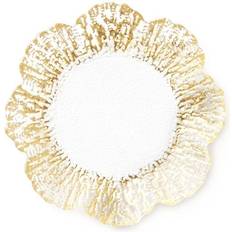 Kitchen Accessories Vietri Rufolo Gold Canape Plate Serving Dish