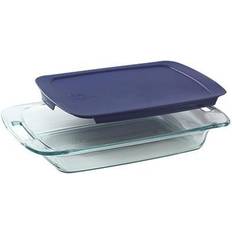 Pyrex Easy Grab 3-quart with Blue Lid Oven Dish