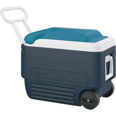 Blue Cooler Boxes IGLOO MaxCold Roller Cooler 40 qt. Blue