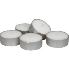 Abena Fyrfadslys, hvid, 10 timer, 100% paraffin 10stk Stearinlys