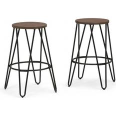 Simpli Home Simeon Bar Stool 66.8cm 2pcs