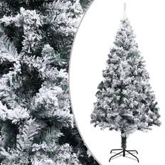 vidaXL Artificial with Flocked Snow Green 400cm PVC Christmas Tree