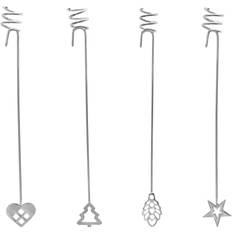 Lysholdere Airies AIRies Lysholdere 4 Stk Sølv Lysestage