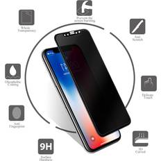 Skærmbeskyttelse & Skærmfiltre Kapsolo Beskyttelsesglas iPhone 11/XR (Privacy) Kapsolo