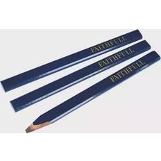 Blue Graphite Pencils Faithfull Carpenter's Pencils Blue/Soft (Pack 3)