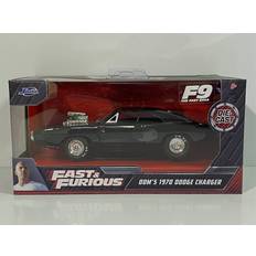 1:32 (1) Maquettes Jada Voiture Miniature de Collection TOYS 1/32 DODGE Charger Fast and Furious 9 1970 Glossy Black 32215BK Blanc