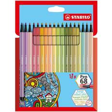 Stabilo Pen 68 Viltstift 18 Stuks
