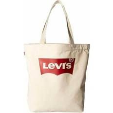 Levi's – Gräddvit toteväska i canvas med logga-Naturlig One Size