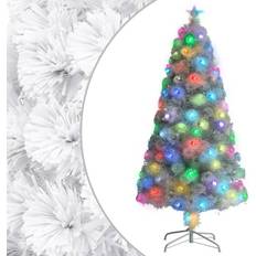 vidaXL kunstigt med fiberoptisk 120 cm hvid Weihnachtsbaum