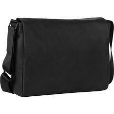 Leonhard Heyden Messenger Bag L Str Skuldertasker Læder hos Magasin Sort