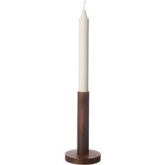 Ernst Trä mörkbrun Lysestage 15cm