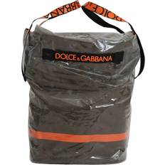 Dolce & Gabbana Cotton Men Large Fabric Green Shopping Tote Bag