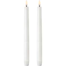 Uyuni Mini Kertelys Nordic White LED Candle 25cm 2pcs