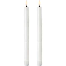 Uyuni Mini Kertelys Nordic White LED Candle 9.8" 2pcs