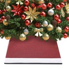 Wit Kerstboomrokken vidaXL Kerstboomrok 48 x 48 x 25 cm Rood En Wit