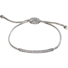 Moonstone Bracelets John Hardy Pull Through Station Bracelet - Silver/Moonstone