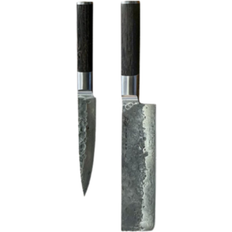 Satake Cuchillos de cocina Satake Kuro Nakiri SKURO27 Juego de Cuchillos