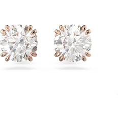 Swarovski Ohrringe Swarovski Constella Round Cut Stud Earrings - Rose Gold/Transparent