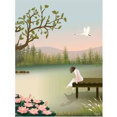 Vissevasse Girl On The Bridge Plakat 50x70cm