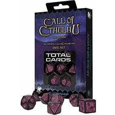 Q Workshop Call of Cthulhu Black & magenta Dice Set