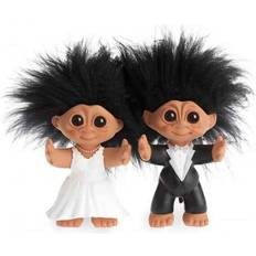 Lykketrold Good Luck Troll - Bridal couple Troll Dekorationsfigur 9cm