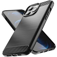 Iphone 13 pro cover tpu Carbon Flexible TPU Cover til iPhone 13 Pro sort