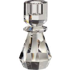 Transparent Lysestager Hübsch Glass Clear Tall Lysestage 14cm