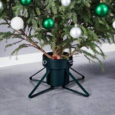 Negro Soportes para Árboles de Navidad vidaXL De Negro 46x46x19 cm Soporte para Árbol de Navidad