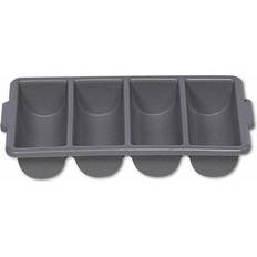 Gray Cutlery Trays Rubbermaid Bin Quill Cutlery Tray