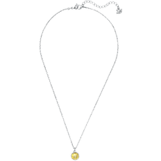 Jaune Colliers Swarovski November Birthstone Pendant Necklace - Silver/Transparent/Yellow