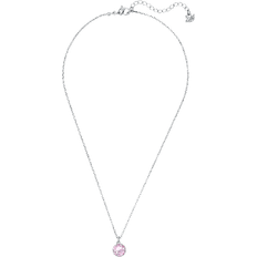 Swarovski June Birthstone Pendant Necklace - Silver/Transparent/Pink