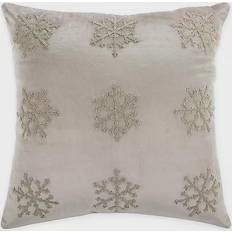 Safavieh Sydnee Snowflake Complete Decoration Pillows Beige, Silver (50.8x50.8cm)