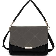 Blanca Multi Compartment Bag - Dark Grey/Black