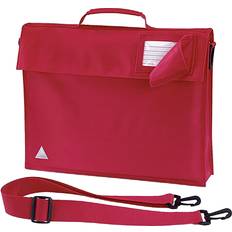 Junior Messenger Bags Quadra Junior Book Bag With Strap (One Size) (Bright Red)