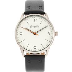 The 6300 White Dial, Genuine Black Leather 41mm Black