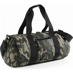 Effen kleur Sporttassen BagBase Camouflage Barrel Duffle Bag (20 Litres) (One Size) (Jungle Camo)